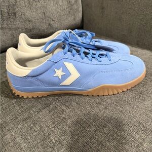 Converse Run Star Trainer Mens 11 Womens 12.5 Blue sneakers Low Top RETRO SKY
